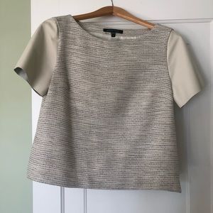 Judith and Charles top with pleather